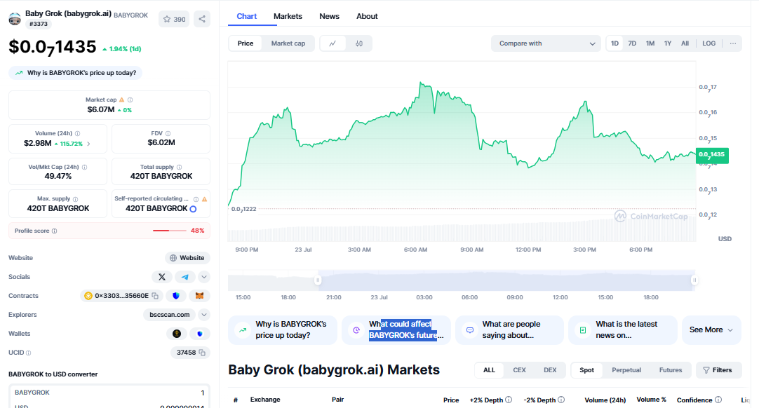 What Could Affect BABYGROK's Token Future